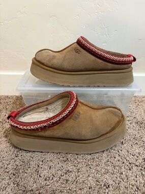 UGG Women's Tazz Platform Clog Slippers Chestnut Brown, Women's Size 9